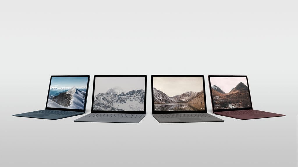Microsoft Surface Laptop Colors