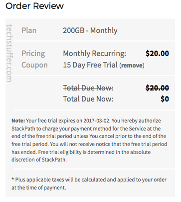 StackPath Order