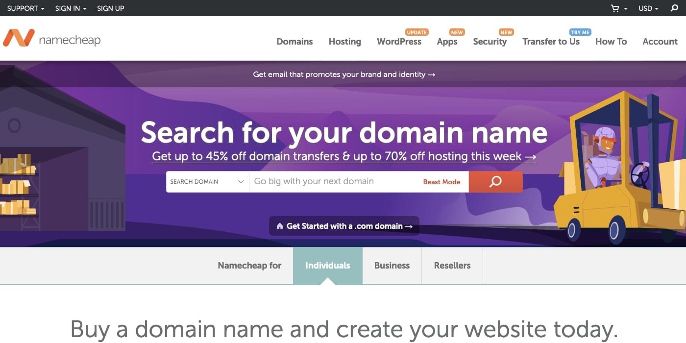Transferring Domain to Namecheap