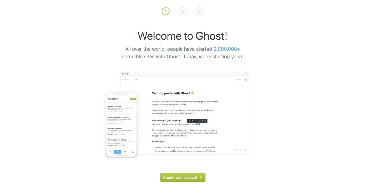 Setting Up Ghost for the First Time