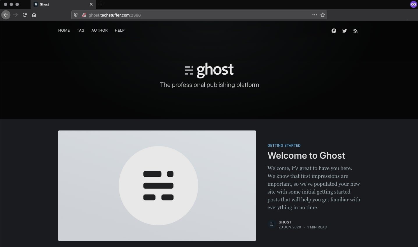 Ghost Instance Running with Port Number