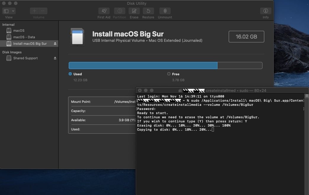 Making macOS Big Sur Bootable Media