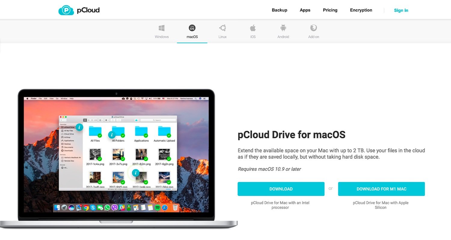 pCloud Apps
