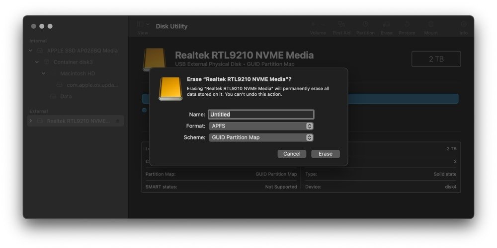 Preparing the SSD