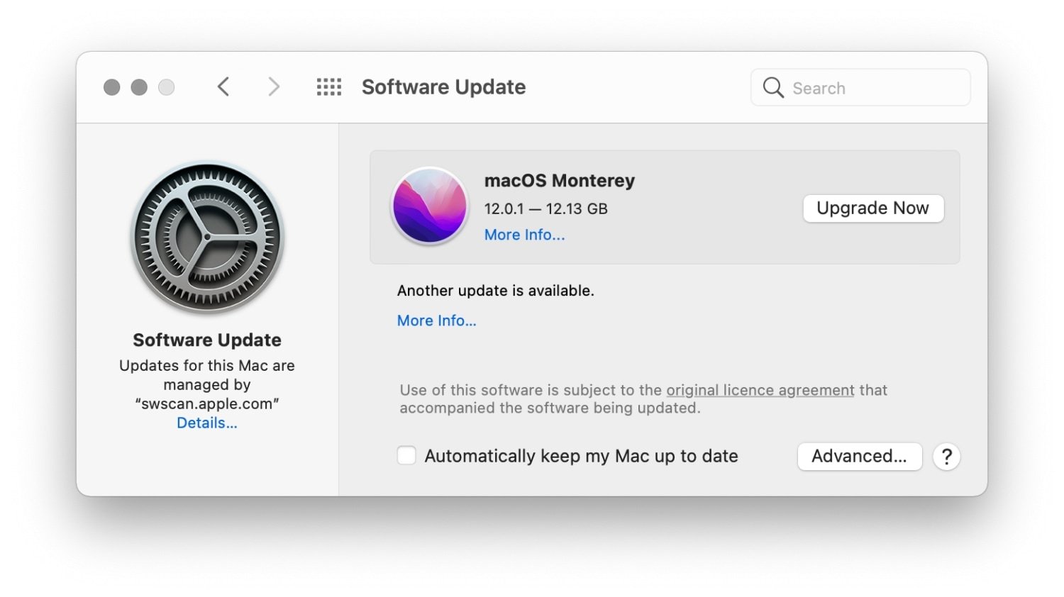 macOS Monterey Update