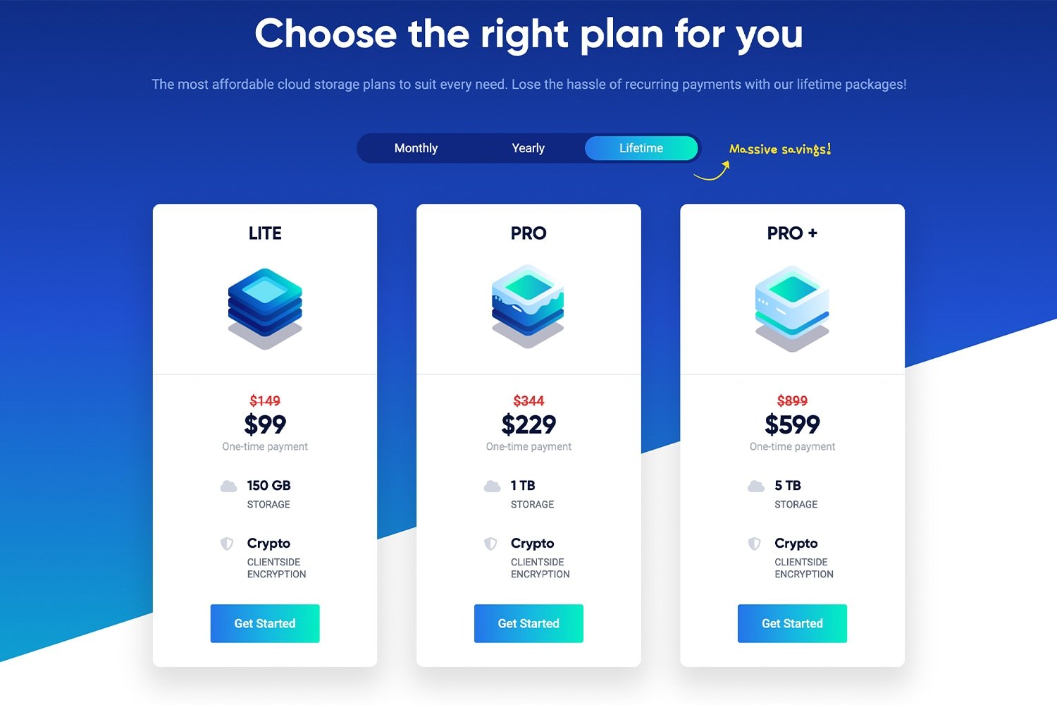 Icedrive Cloud Plans
