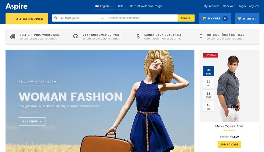 Aspire WooCommerce Theme