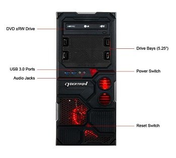 Borg-Q TGM4213D Gaming PC Front