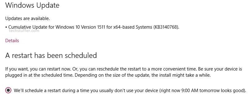 Cumulative Update KB3140768