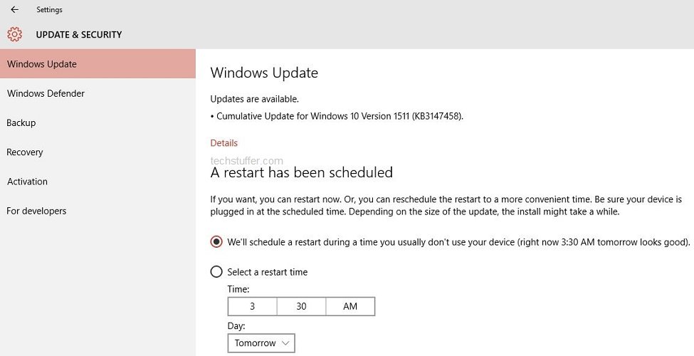 Windows 10 Cumulative Update KB3147458