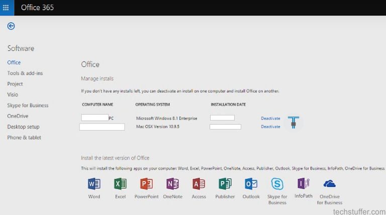 deactivate office 365