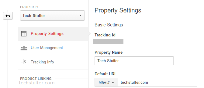 Changing Default URL in Google Analytics