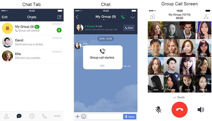Line Group Calling