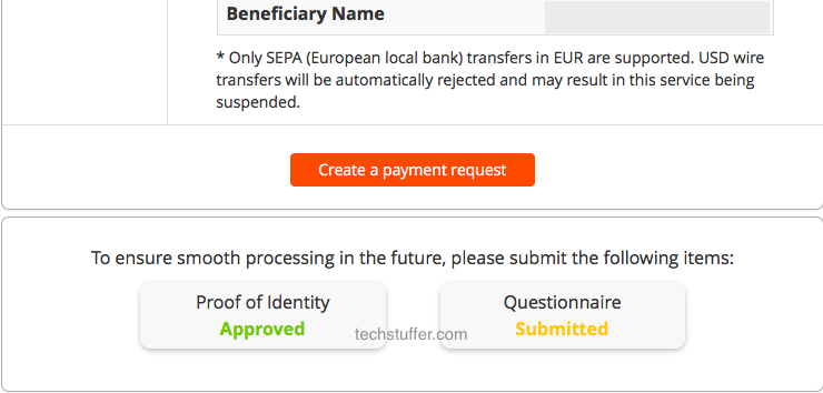 Payoneer Proof of Identity