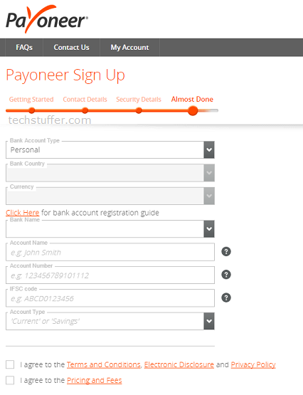 Create a Payoneer Account