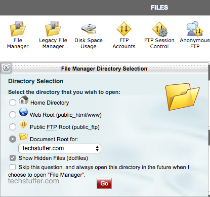 Show Hidden Files in cPanel