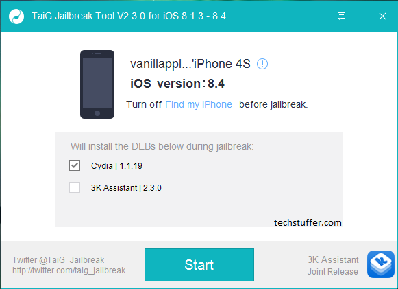 TaiG iOS 8.4 Jailbreak