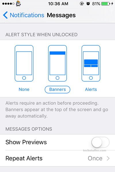 Turn Off Message Previews on Lock Screen in iOS