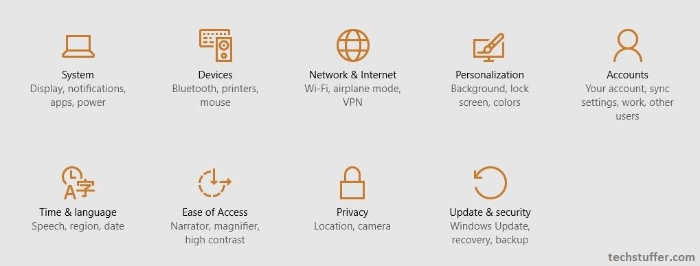 Windows 10 Settings