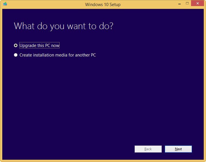 Upgrading to Windows 10