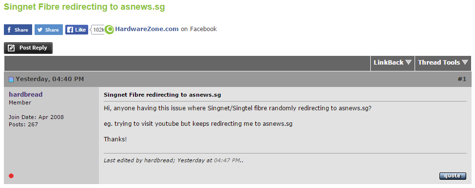 asnews.com.sg redirect AdSense