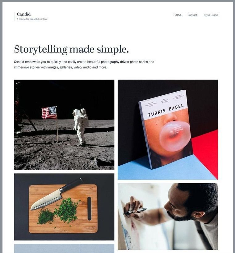 candid wordpress theme