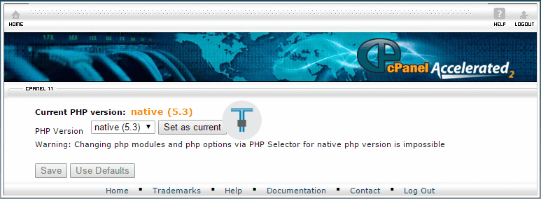 php version cPanel