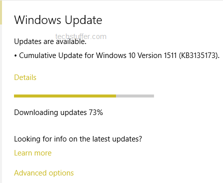 Windows 10 Cumulative Update KB3135173 Released