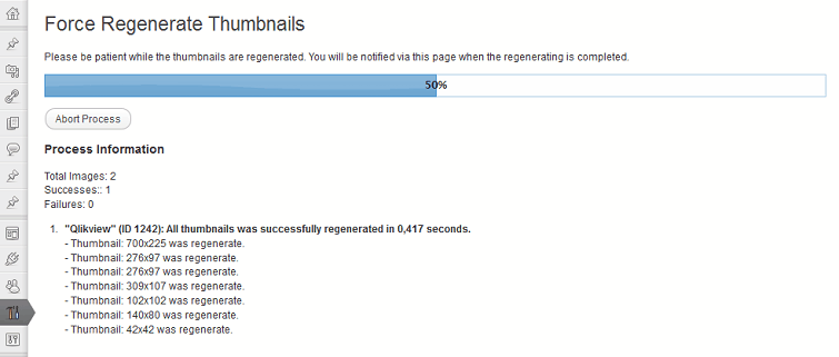 Regenerate Thumbnails WordPress Plugin