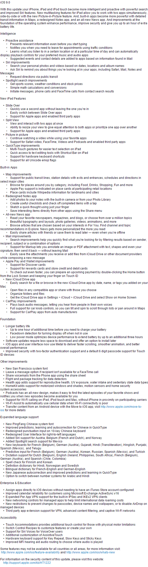 iOS_9_Changelog