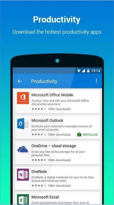 Microsoft Apps on Google Play Store