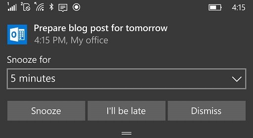 Windows 10 mobile build 14283 Running Late