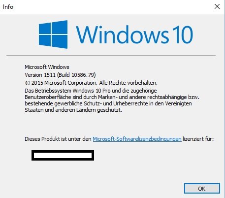 Windows 10 cumulative update 10586.79 KB3136562