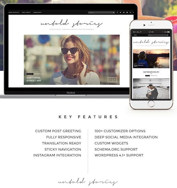 Untold Stories Minimal Theme