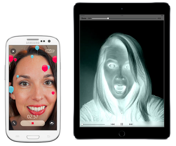 Skype video filters