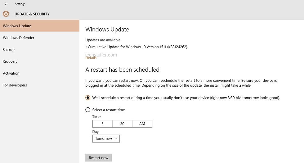 Cumulative Update for Windows 10 Version 1511 (KB3124262)